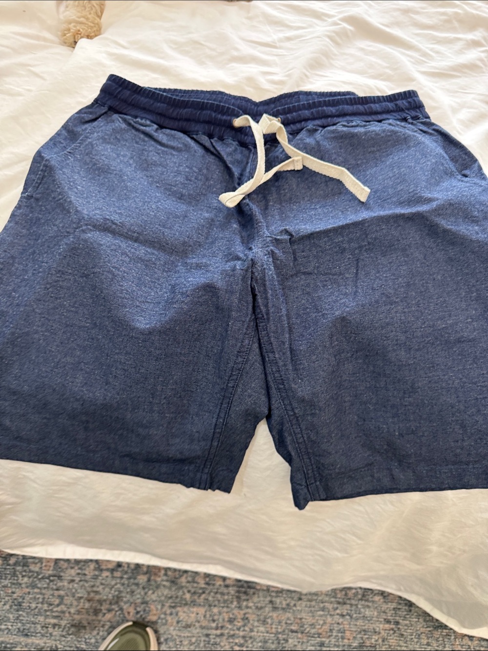 J. Crew Indigo Drawstring Athletic Shorts